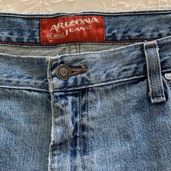 Vintage Arizona jeans light washed distressed Denim Mens 38 x 28 - Picture 6 of 9